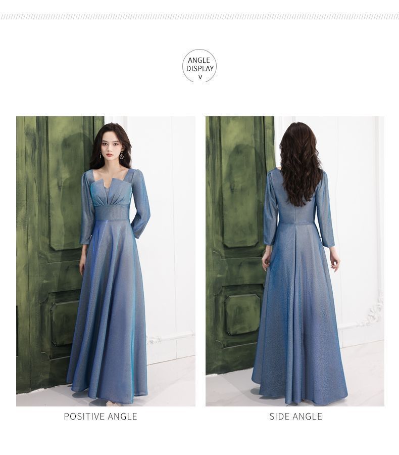 ドレス 結婚式 大人 上品 パーティードレス 演奏会 ロングドレス ウエディングドレス ワンピース 結婚式ドレス 袖あり 長袖 フォーマル ミモレ パーティー お呼ばれ 20代 30代 40代 MAAHADDERANG_COM