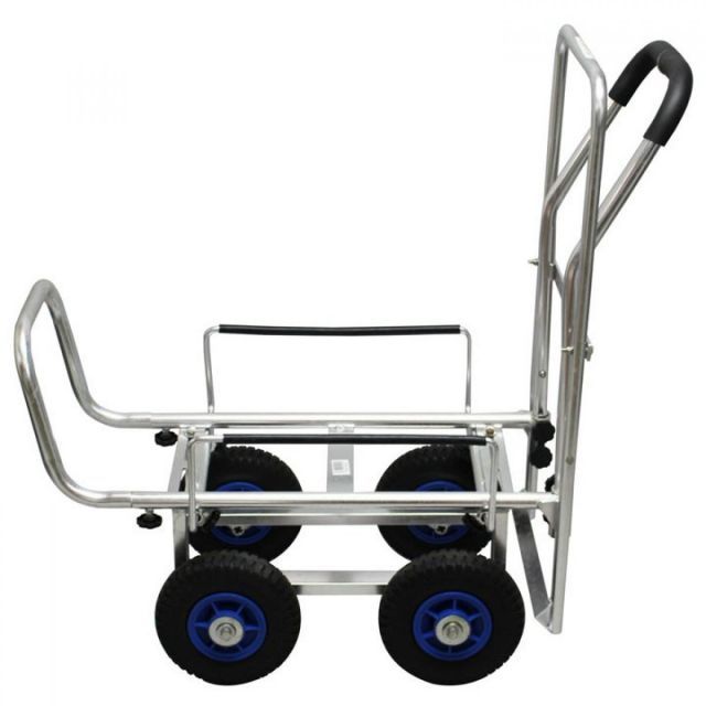 アルミス ALUMIS アルミ伸縮式キャリー ブレーキ付き AKB-43NPU コンテナ2個積み ノーパンクタイヤ