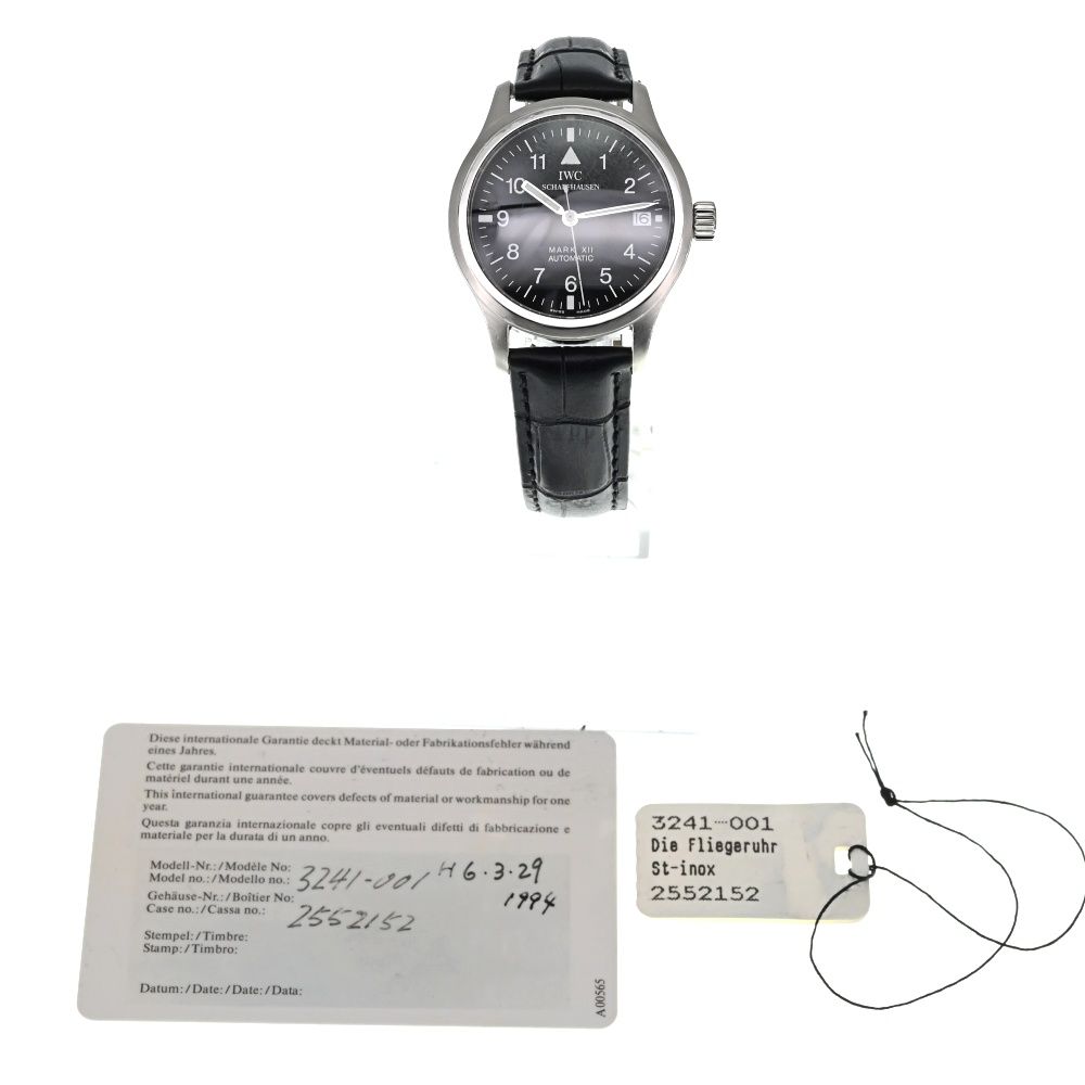 IWC IWC SCHAFFHAUSEN IW324101 パイロットウォッチ マーク12 自動巻き メンズ良品 K#134043