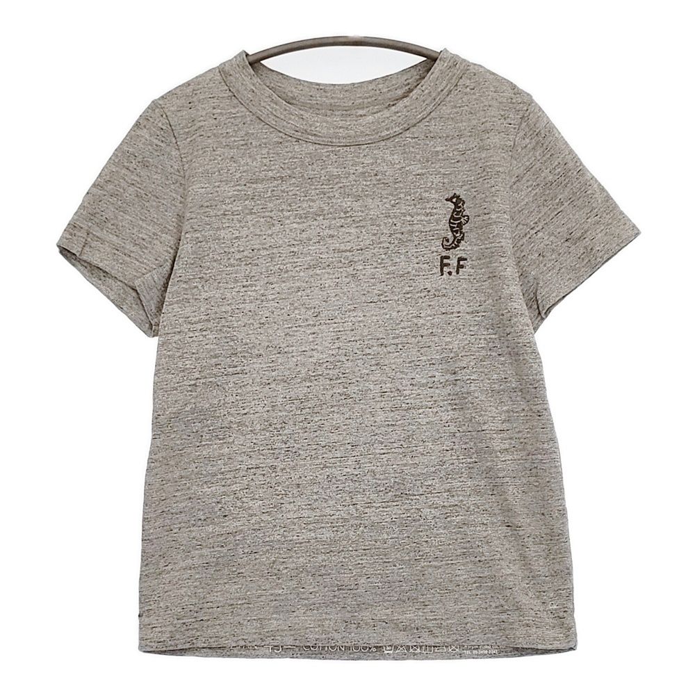 45R 海ものがたりの刺繍45星Tシャツ(タツノオトシゴ・インディゴ) タグ付 45R/45rpm 海ものがたりの刺繍45星Tシャツ タツノオトシゴ 定価