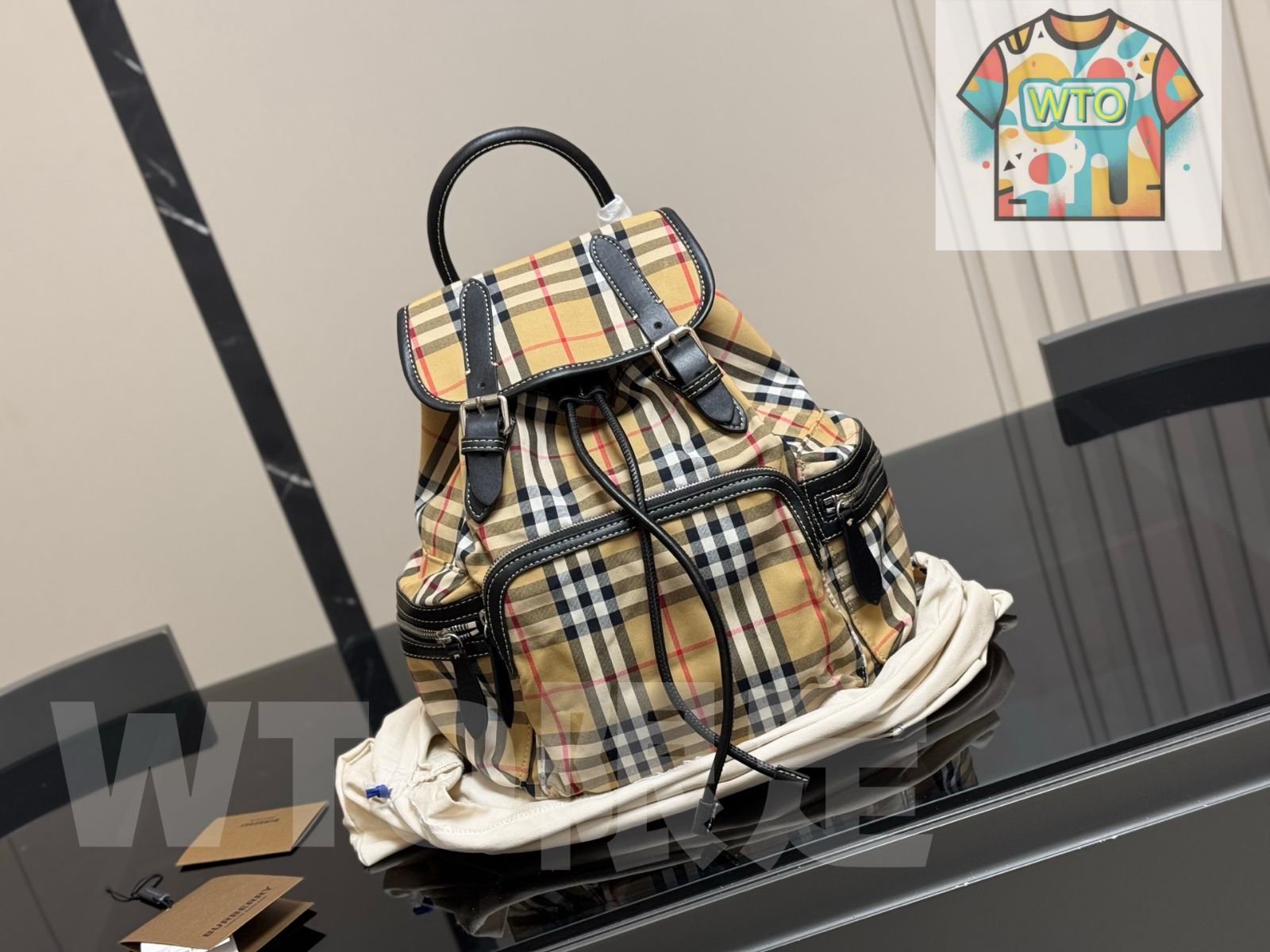 今日WTO】Burberry バーバリー ダブルショルダーバッグ トレンチ
