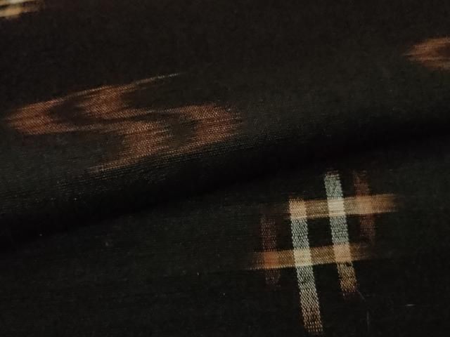 平和屋本店□極上 国指定重要無形文化財 本場久米島紬 手織 逸品