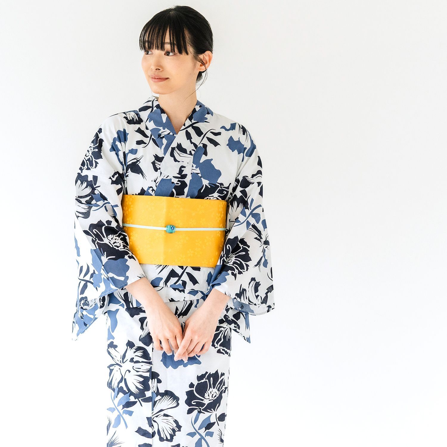 浴衣 水色 作り帯 セット 浴衣セット セパレート浴衣 作り帯（結び帯