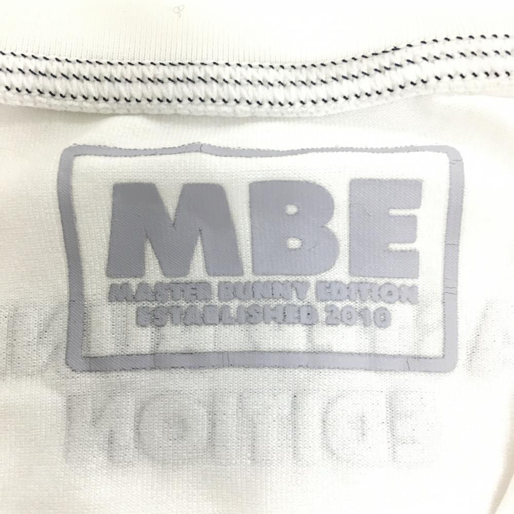 美品】マスターバニー ハイネックインナーシャツ 白×ネイビー