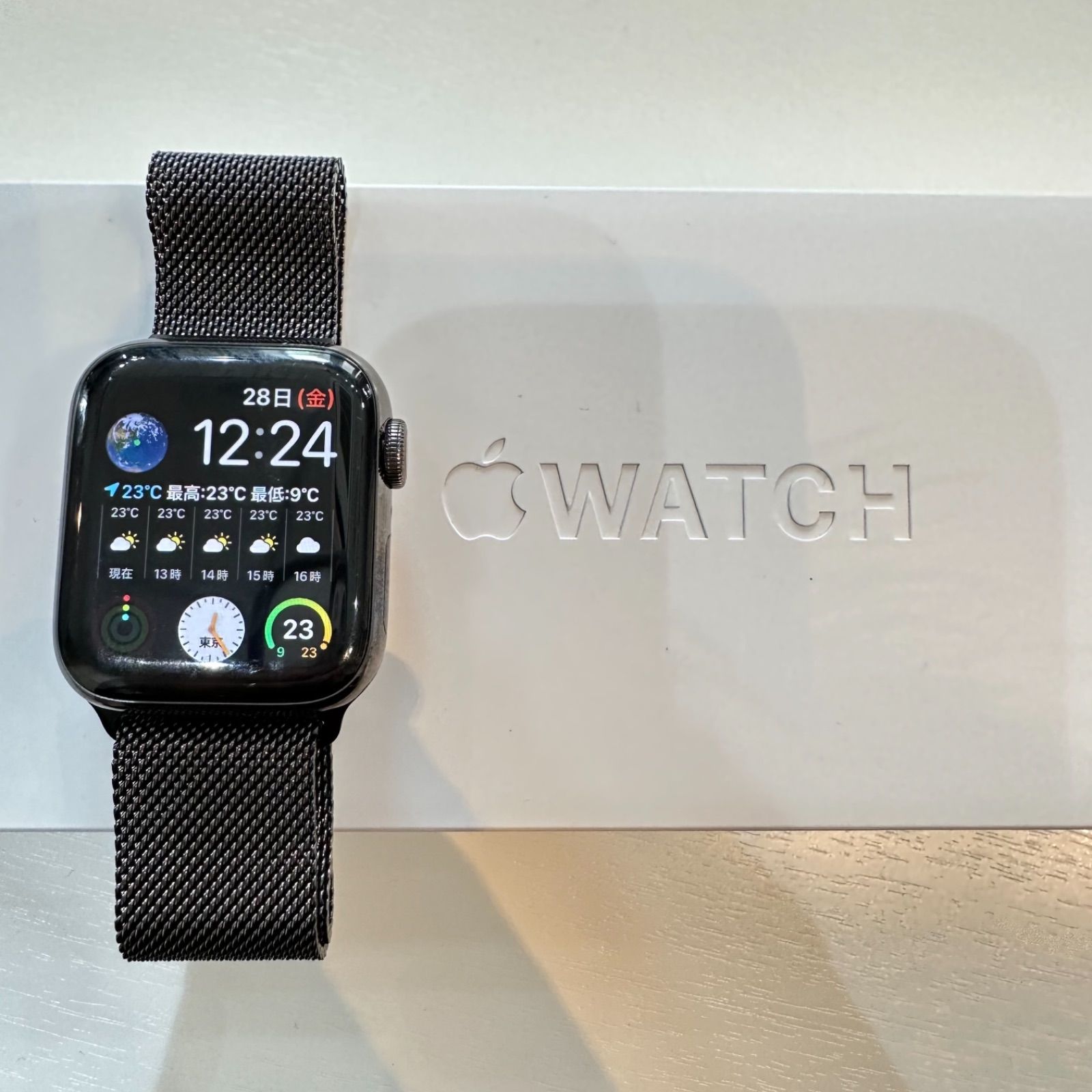 Apple Watch Series6 40mm グラファイトステンレスケース cellular-