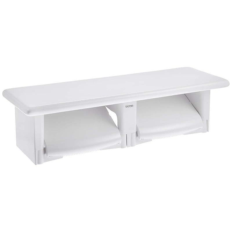 TOTO 二連紙巻器 棚付き 陶器 樹脂製 ホワイト YH64SR NW1 1