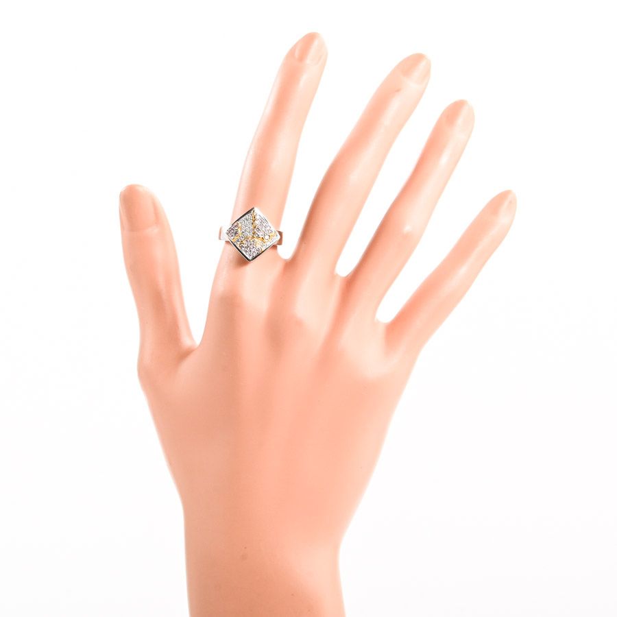 【大黒屋21】JEWELRY ノンブランドジュエリー ダイヤモンド リング K18 D1.11 3.4g #11 JEWELRY ノンブランドジュエリー リング PT900 R ルビー0.31 D