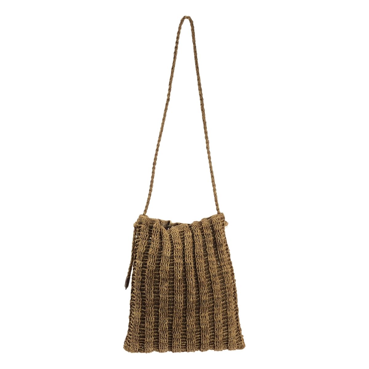 【美品】  VERMEIL par iena / ヴェルメイユパーイエナ | 2024SS | 取り扱い maison n.h paris / ラフィア ショルダーバッグ | ブラウン | レディース 美品】 VERMEIL par iena / ヴェルメイユパーイエナ | 2024SS