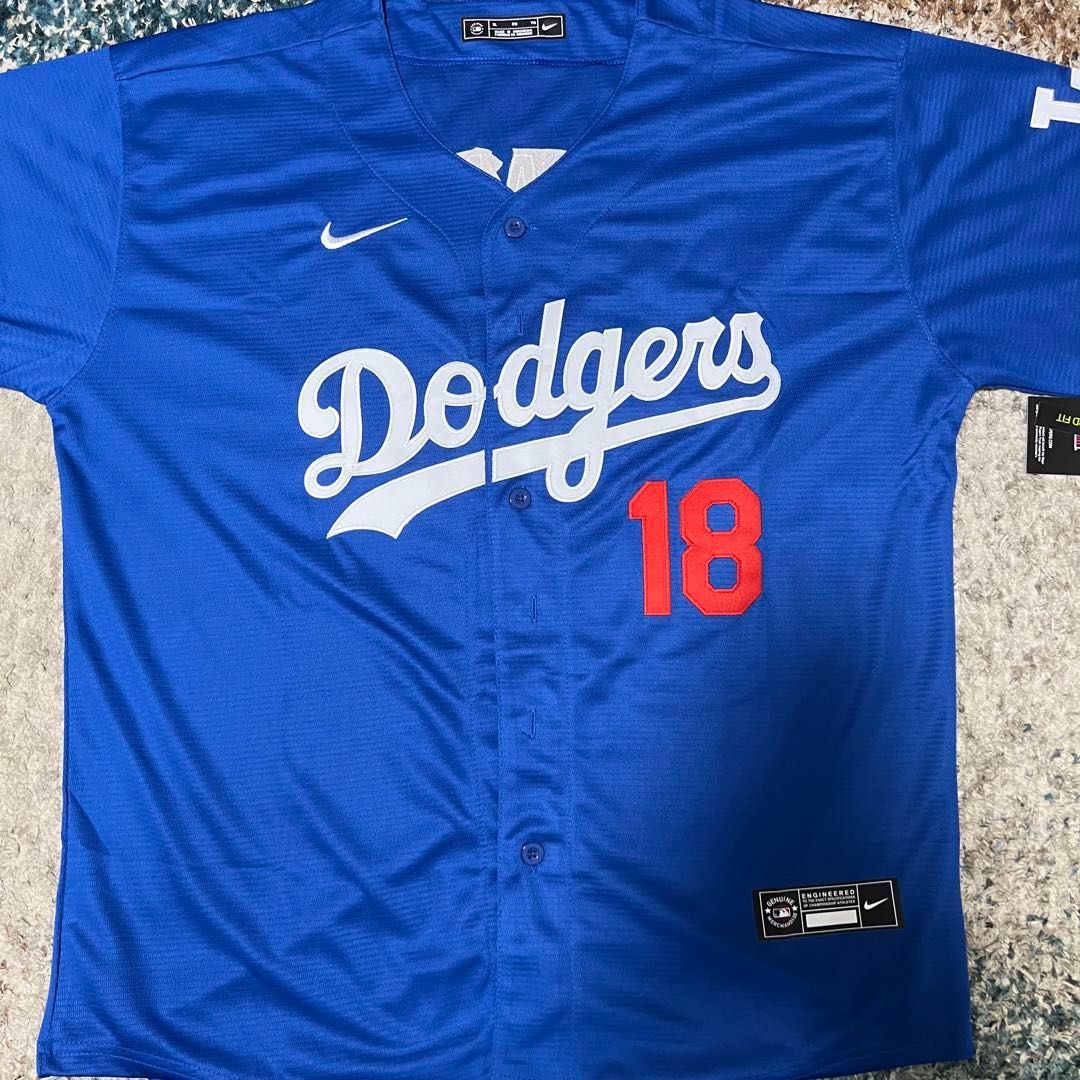 山本 由伸 ドジャース ユニフォーム 野球 MLB Dodgers ブルー - メルカリ