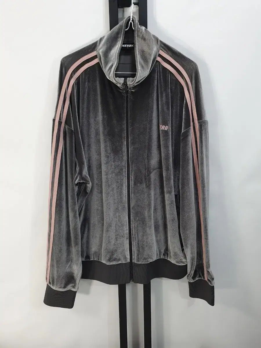 NERDY ジャージ ベルベット トラックジャージ チャコール グレー