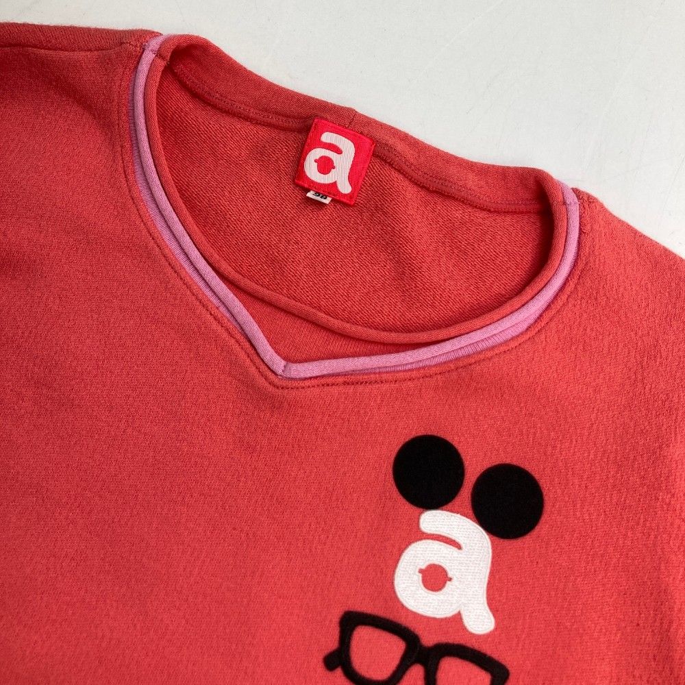 サイズ：38 ARCHIVIO アルチビオ ニットセーター ロゴ刺繍 ピンク系