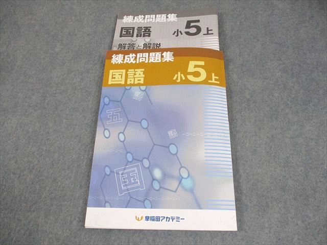 オリジナル 早稲田アカデミー 016S2B 2023 状態良い 上 練成問題集 国語 小5 英語・外国語