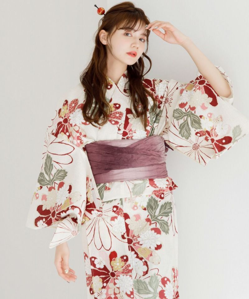 Dita 浴衣　京緋色の古典菊 京緋色の古典菊】Dita ディータ 浴衣 5点セット レディース 2025