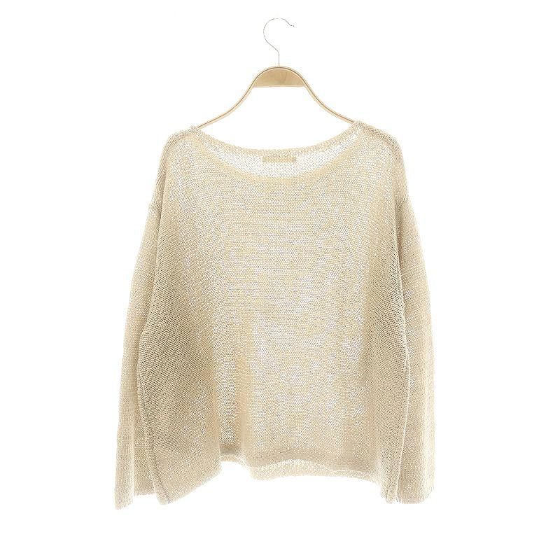 プラージュ Plage 25SS linen mix loose プルオーバー ニット セーター