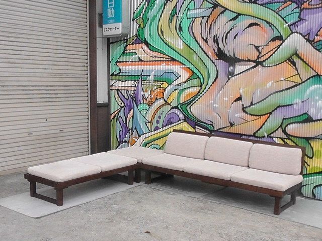 姫路引取 karimoku カリモク家具 カリモク 天然木 ソファーセット デイベッド スツールつき 2509