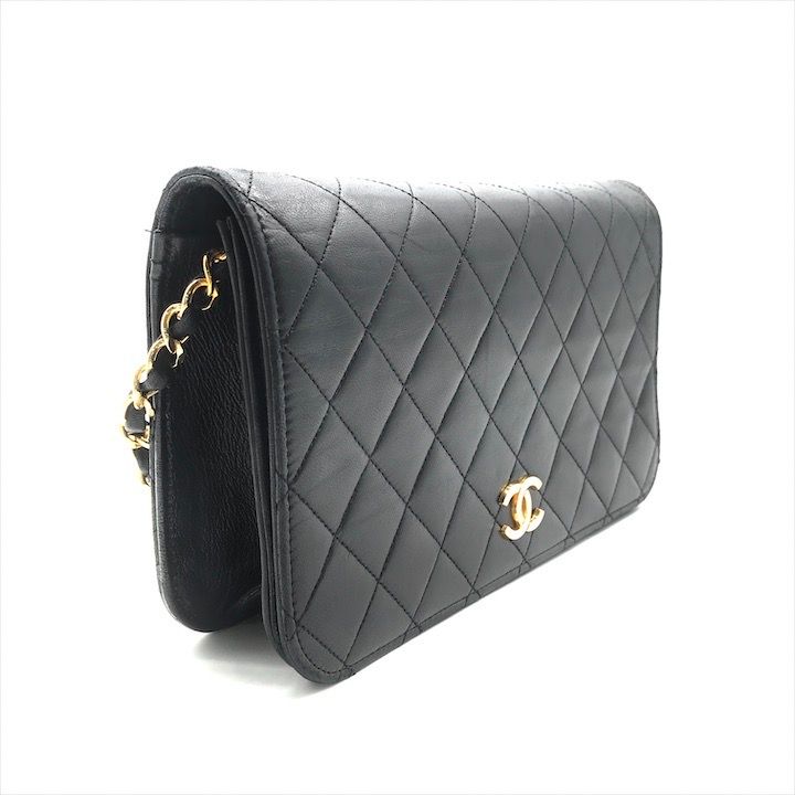 美品 CHANEL シャネル ココマーク マトラッセ ラムスキン プッシュ  