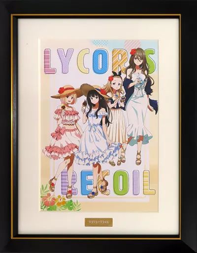中古】原画イラストボード 付属品付)リコリス・リコイル キャラ