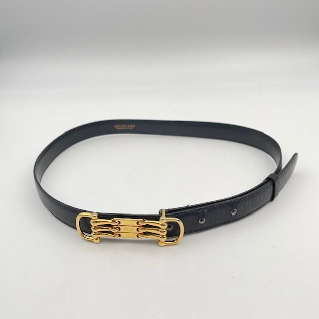 yvrvdn ファッション セリーヌ ヴィンテージ レザーベルト CELINE