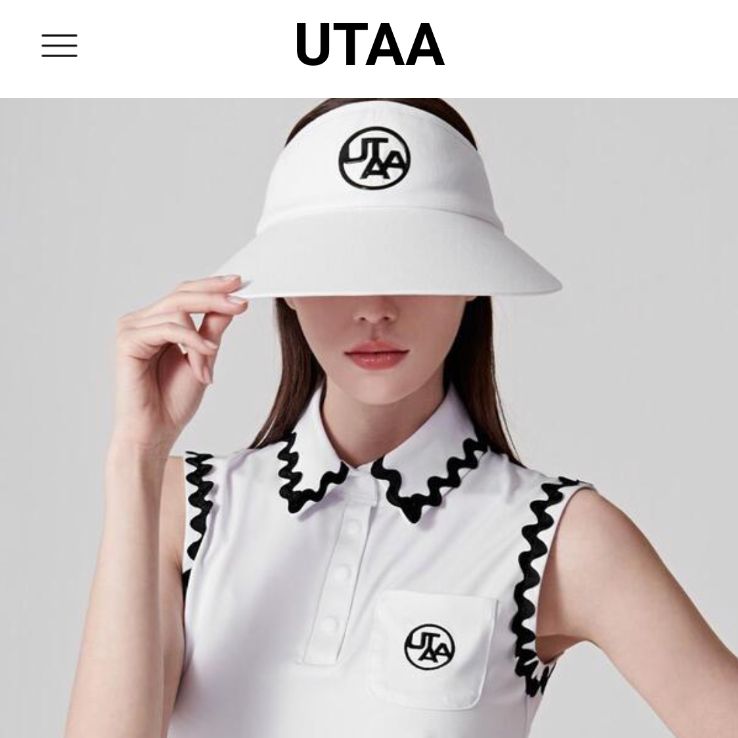 公式販売中 UTAA ユタ ゴルフ レディース サンバイザー 帽子 キャップ