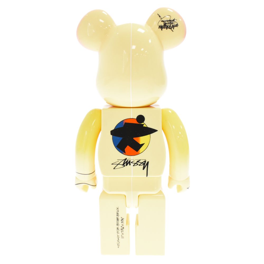 MEDICOM TOY - MEDICOM TOY メディコムトイ BE@RBRICK STUSSY WORLD WIDE TOUR BWWT 400% ベアブリック ステューシー ワールドワイドツアー フィギュア 人形 ブルー BE@RBRICK SERIES 50