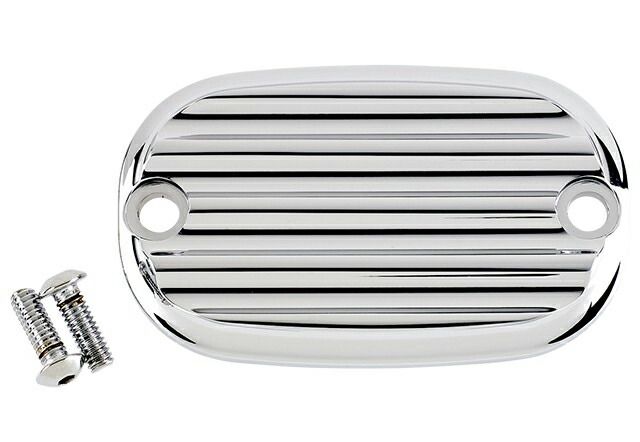 リアマスターシリンダーカバー FINNED クローム 1999〜17年ダイナ ソフテイル 1999〜07年ツーリング