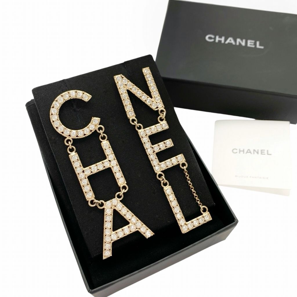 シャネル CHANEL クリア ロゴ ピアス 楽天市場】CHANEL シャネルレディース アクセサリーピアス ゴールド