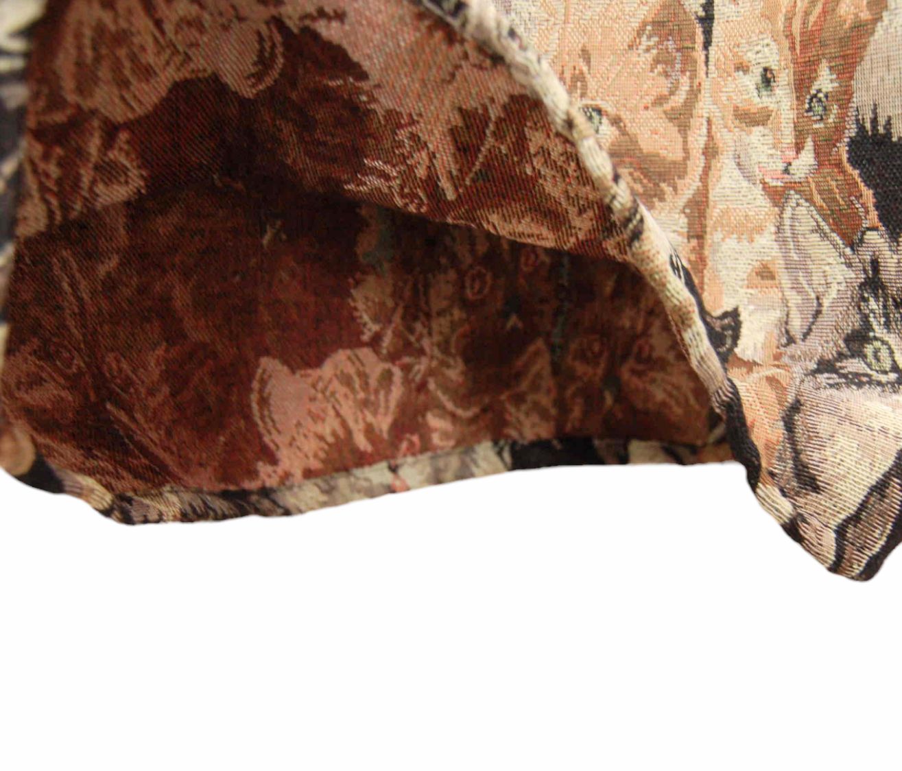 猫柄ゴブラン織り ガウチョワイドパンツ 猫柄 - パンツの人気通販