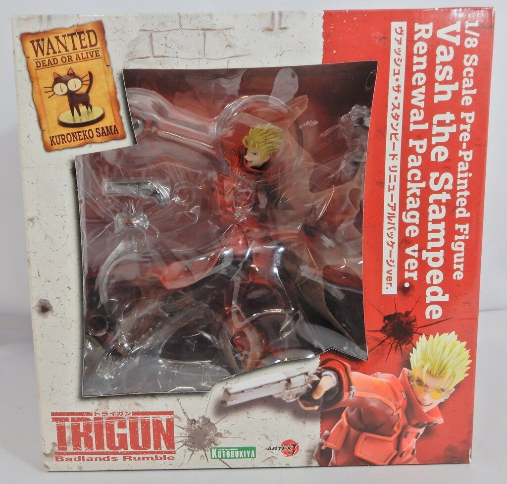 コトブキヤ ARTFX J/TRIGUN Badlands Rumble ヴァッシュ・ザ・スタンピード リニューアルパッケージver.