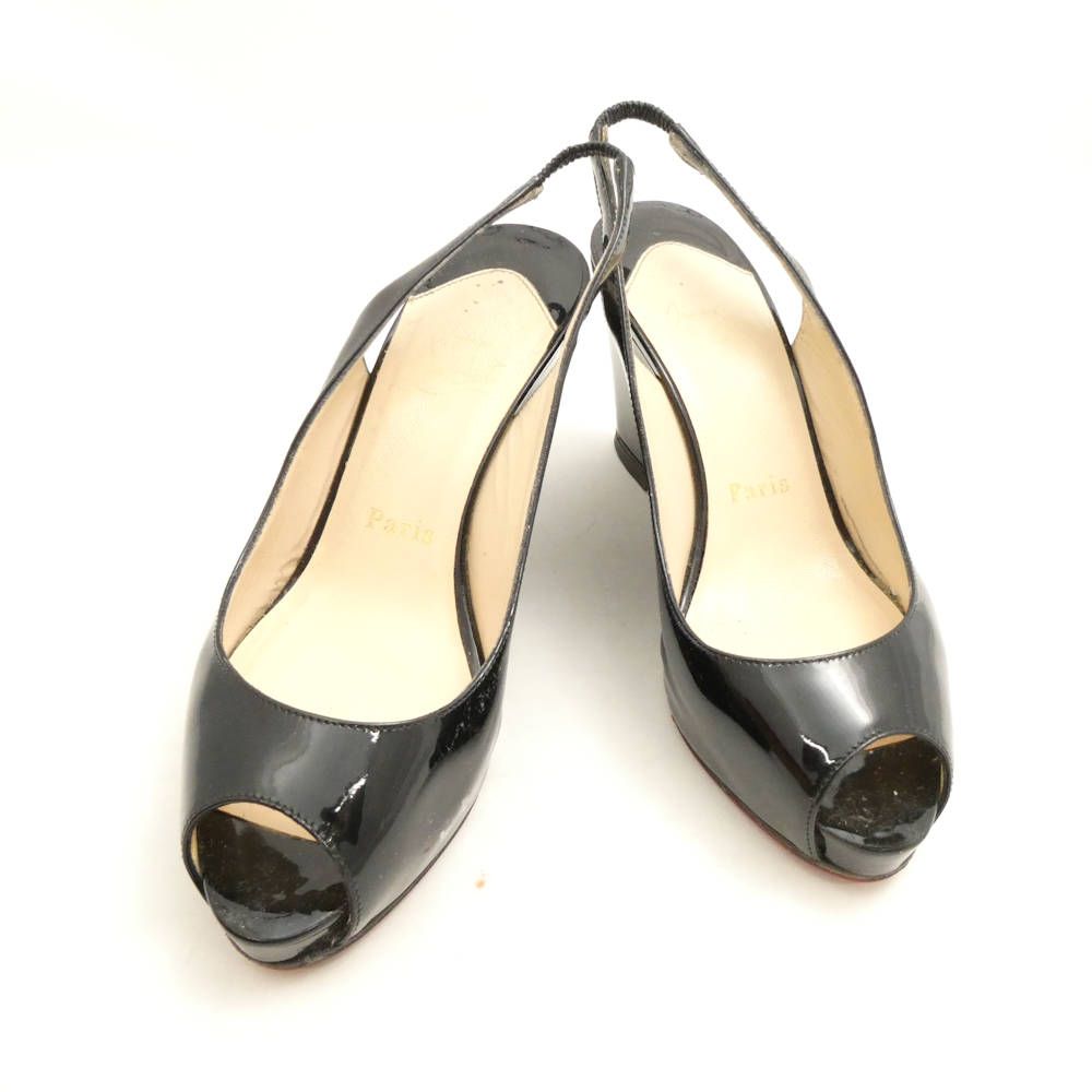 Christian Louboutin ルブタン サンダル 35 22cm相当 パテントレザー