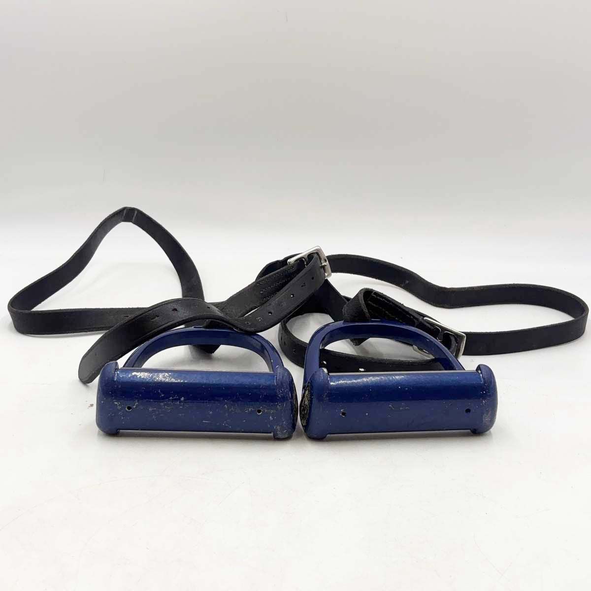 SCHOCKEMOHLE ショッケミューレ 鐙 LORENZINI 鐙革付 ブルー 乗馬