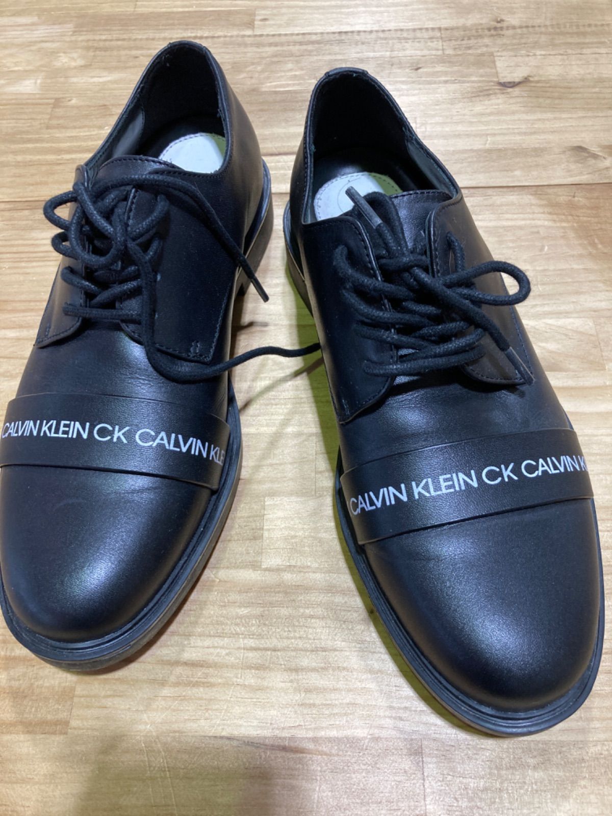 Calvin Klein ロゴレザーシューズ | www.innoveering.net