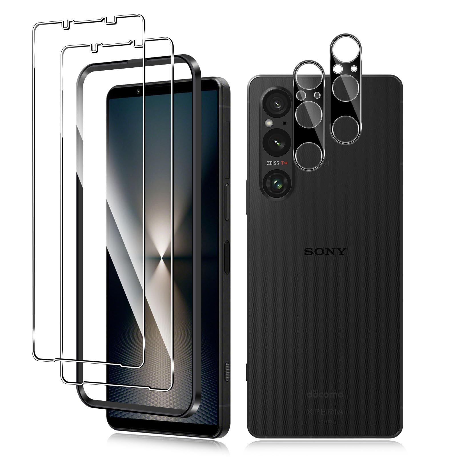 2+2枚セット】For Sony Xperia 1 VI ガラスフィルム（2枚）+カメラフィルム（2枚）Kluso 旭硝子製 ソニー エクスペリア 1  VI SO-51E/SOG13 対応 強化ガラス 9H 耐衝撃 高透過率 指紋防止 防水撥油 - メルカリ