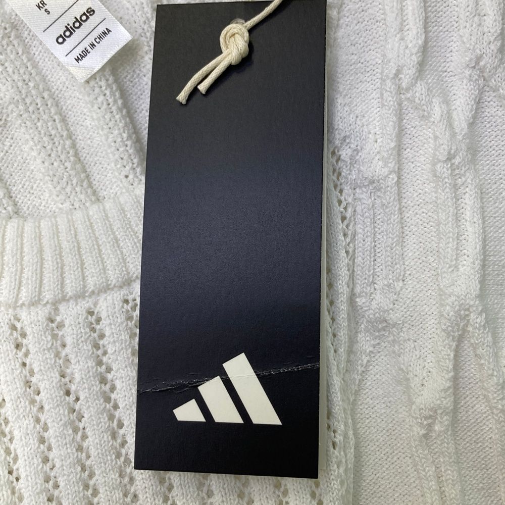 サイズ：M ADIDAS GOLF アディダスゴルフ IN6613 2024年モデル ニットベスト  ホワイト系 [240101475163] ゴルフウェア レディース ストスト サイズ：M ADIDAS GOLF アディダスゴルフ IN6613 2024年モデル