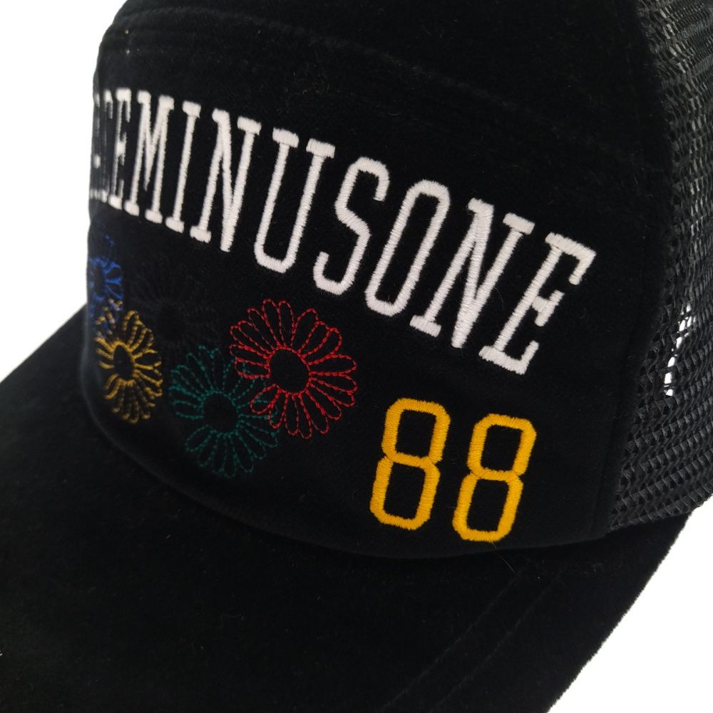 peaceminusone (ピースマイナスワン) olympic 1988 mesh cap オリンピックメッシュキャップ フラワー ブラックキャップ  - メルカリ