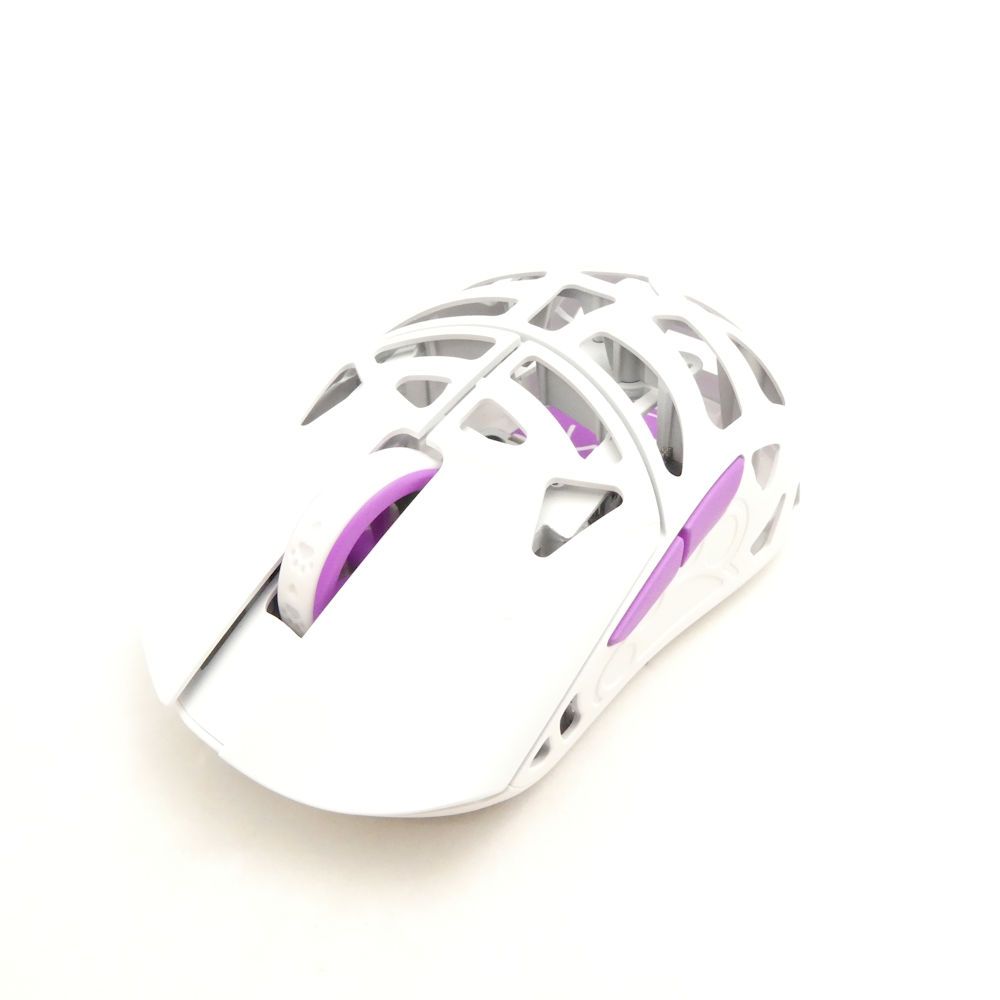 WLMOUSE ワンリンマウス Beast Miao White-Purple ゲーミングマウス マグネシウム合金製 小型 猫 肉球 ワイヤレス PC周辺機器 HU1599