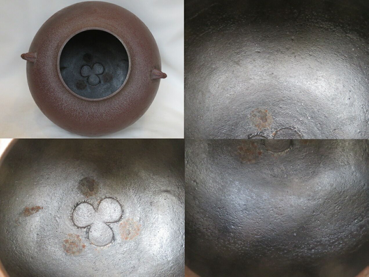 茶釜、風炉用、真形浜松地紋、高橋敬典作 真形浜松地紋炉釜 高橋敬典作 - 茶道具 美術工芸品 販売と買取