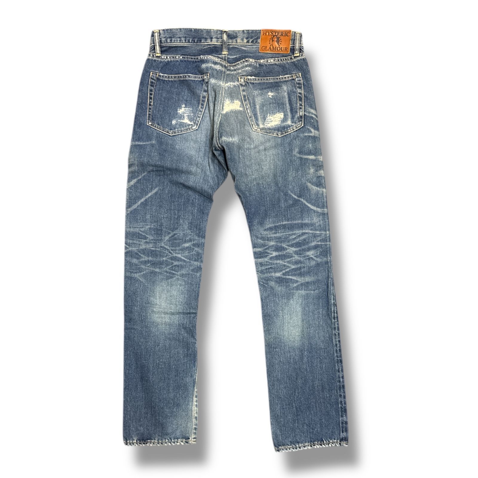HYSTERIC GLAMOUR VSR加工 スタッズデニムパンツ セルビッチジーンズ 