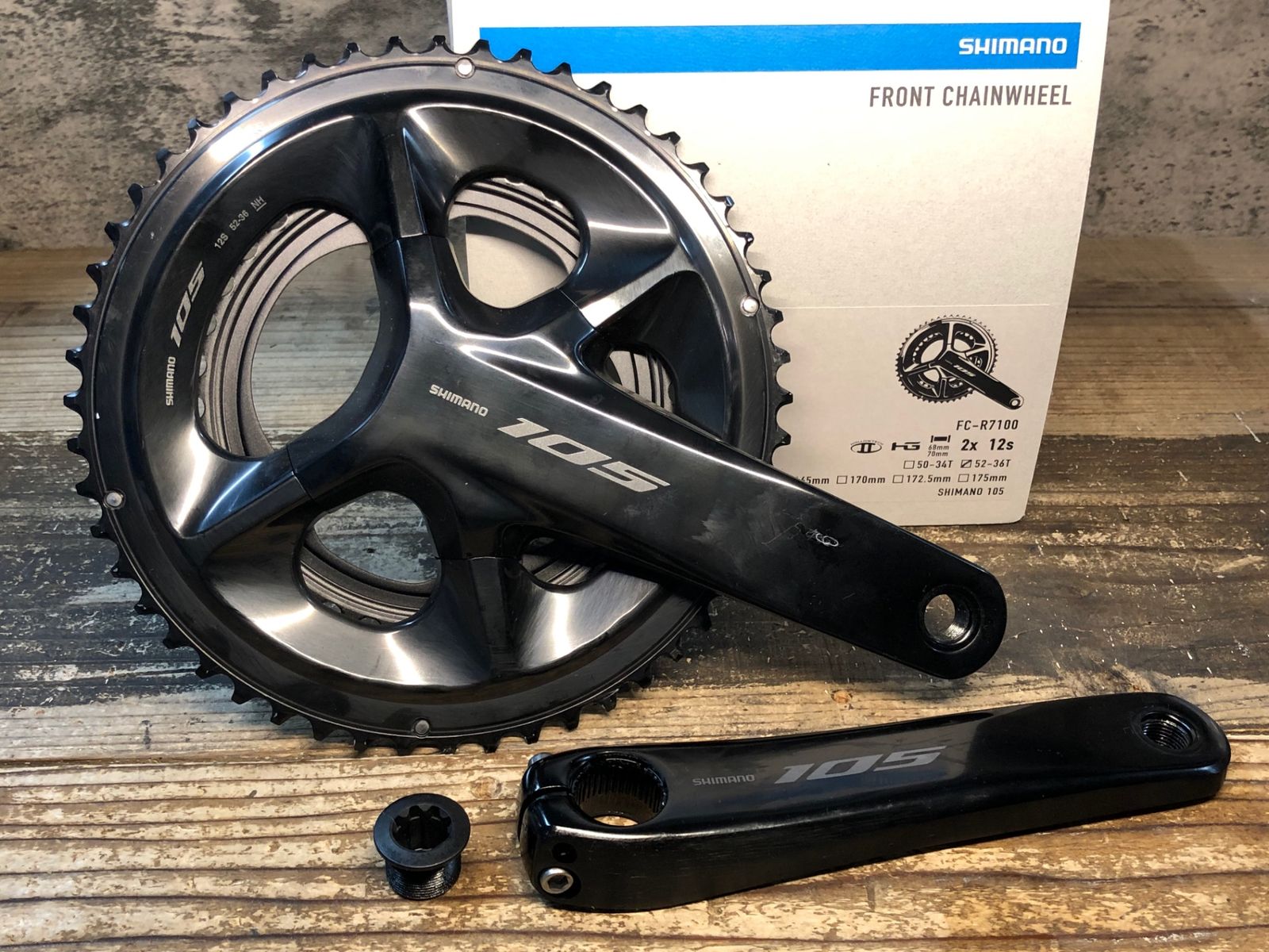 【新品】シマノ 105 FC-R7100 クランク 170mm 52/36 R7100 105 