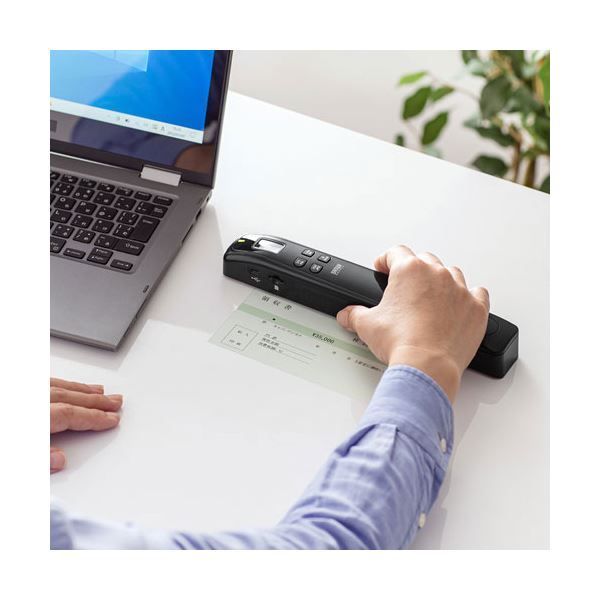 サンワサプライ ポータブルハンディスキャナ PSC-HS2BK