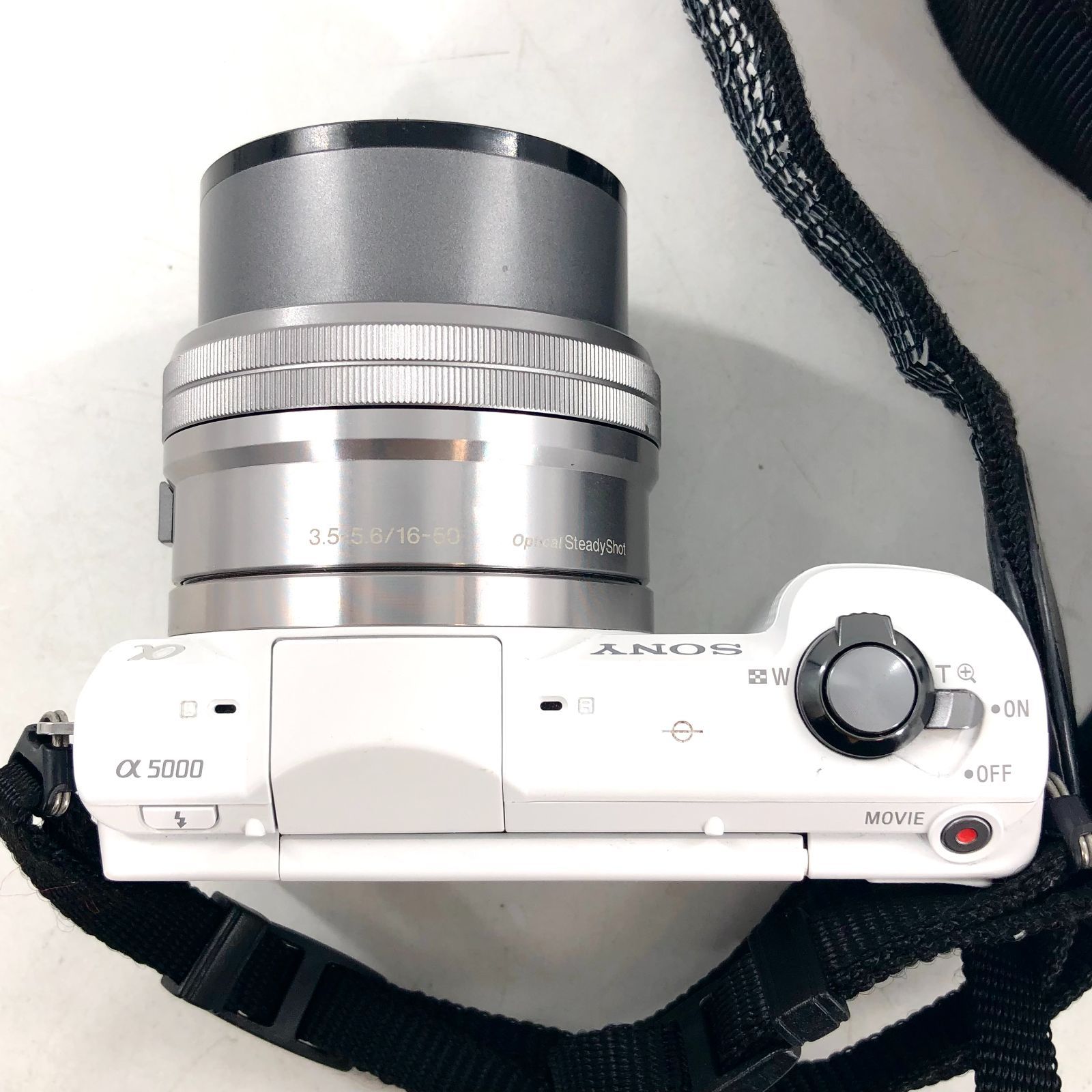 SONY ソニー α5000 ミラーレス一眼カメラ ホワイト レンズ 0.25m/0.82
