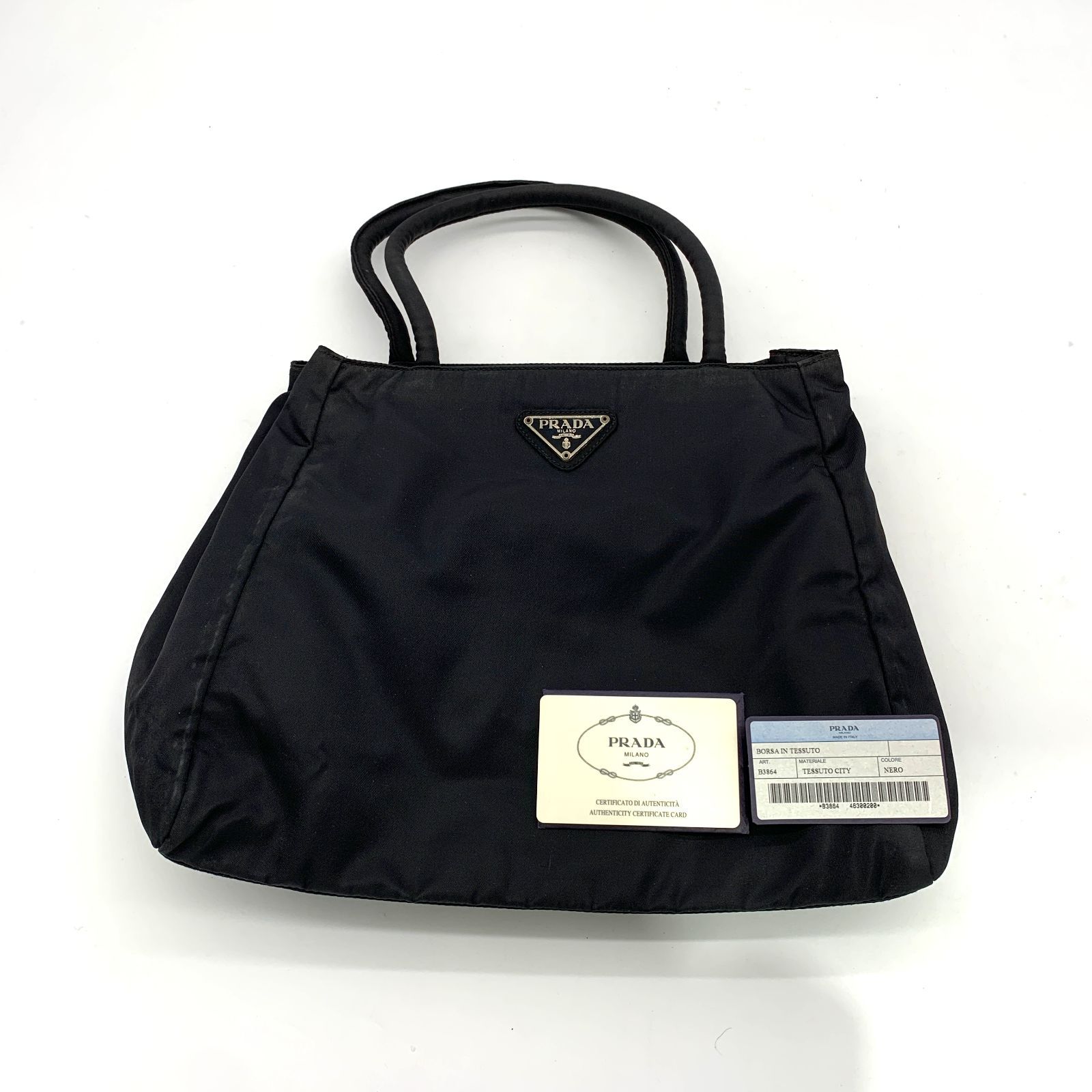 ▽PRADA プラダ テスート ナイロン ハンドバッグ ブラック B3864 本体 