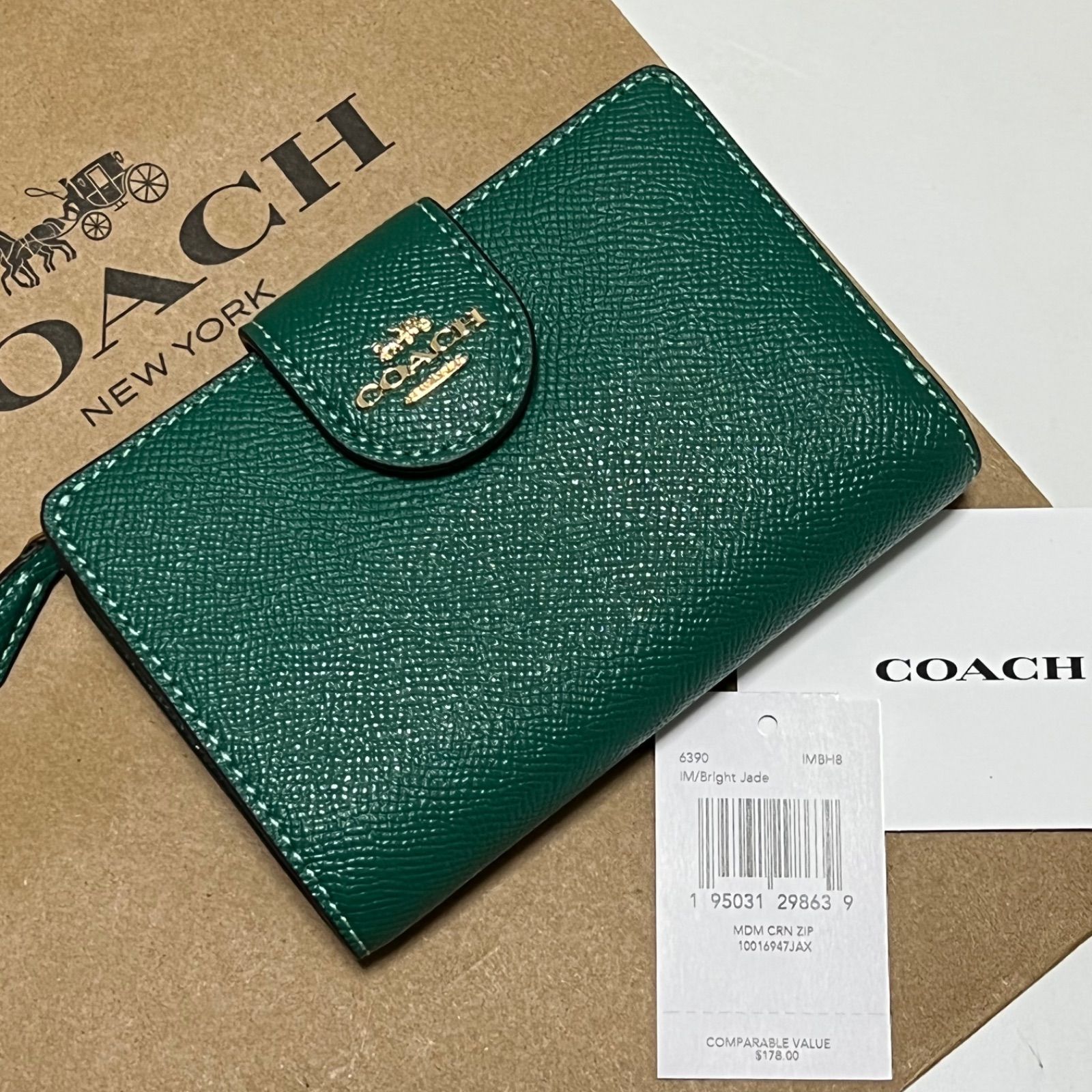 新品未使用 コーチ coach 二つ折り財布 6390 - メルカリ