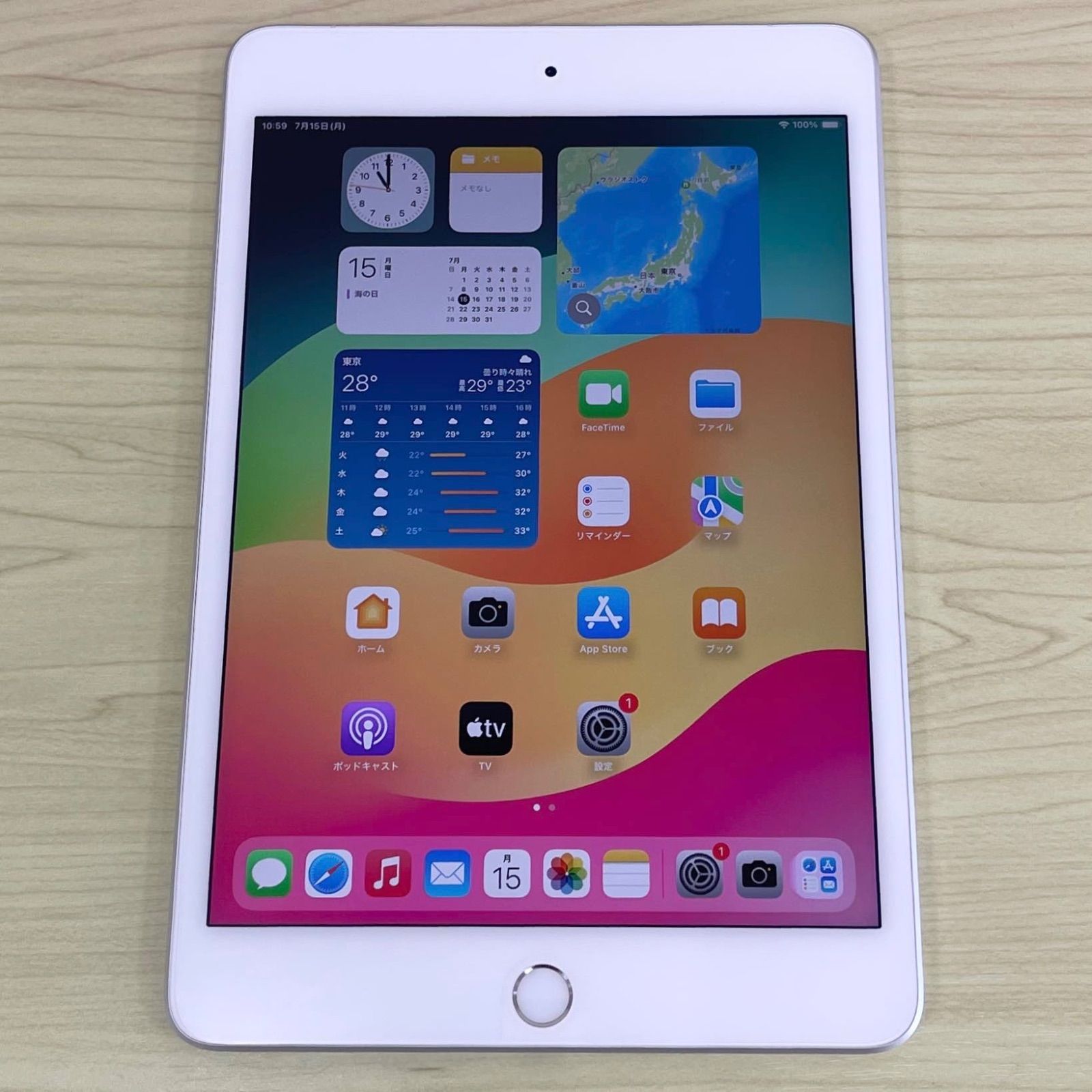 【極美品】iPad mini 第5世代 64GB WiFi+Cellular シルバー 21068