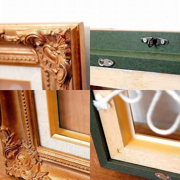 真鍮のアンティークフレーム 大型 イタリア製 フレームのみ 什器