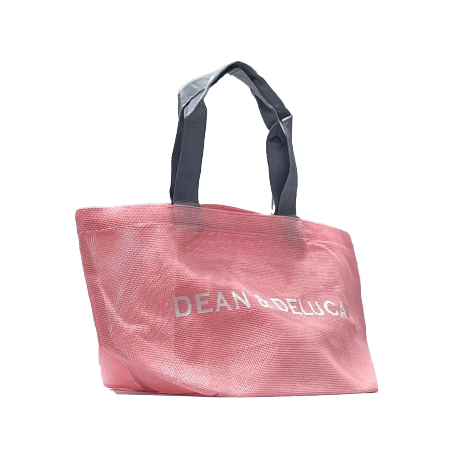 DEAN & DELUCA ピンクトートバッグSサイズレインボーマクラメ Available Now💓 Limited Edition PINK 🩷 A popular mesh bag