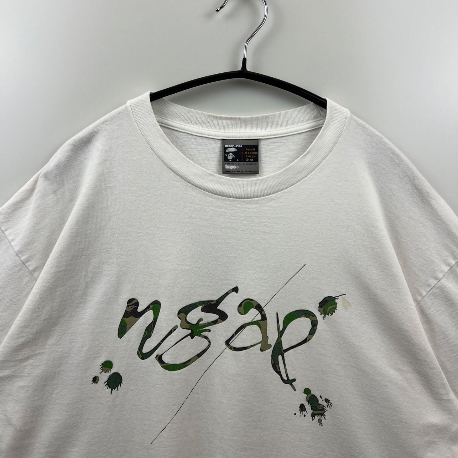 A BATHING APE 00s archive × NGAP camo print Tee XL 初期 ア