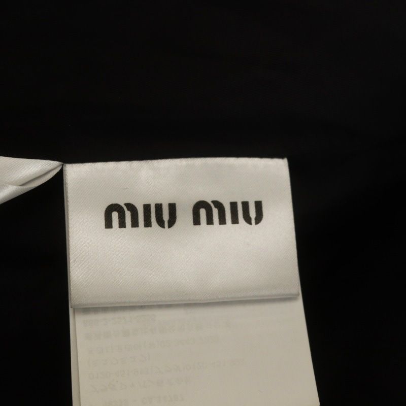 ミュウミュウ miumiu 23AW ロゴワッペン フーディージャケット