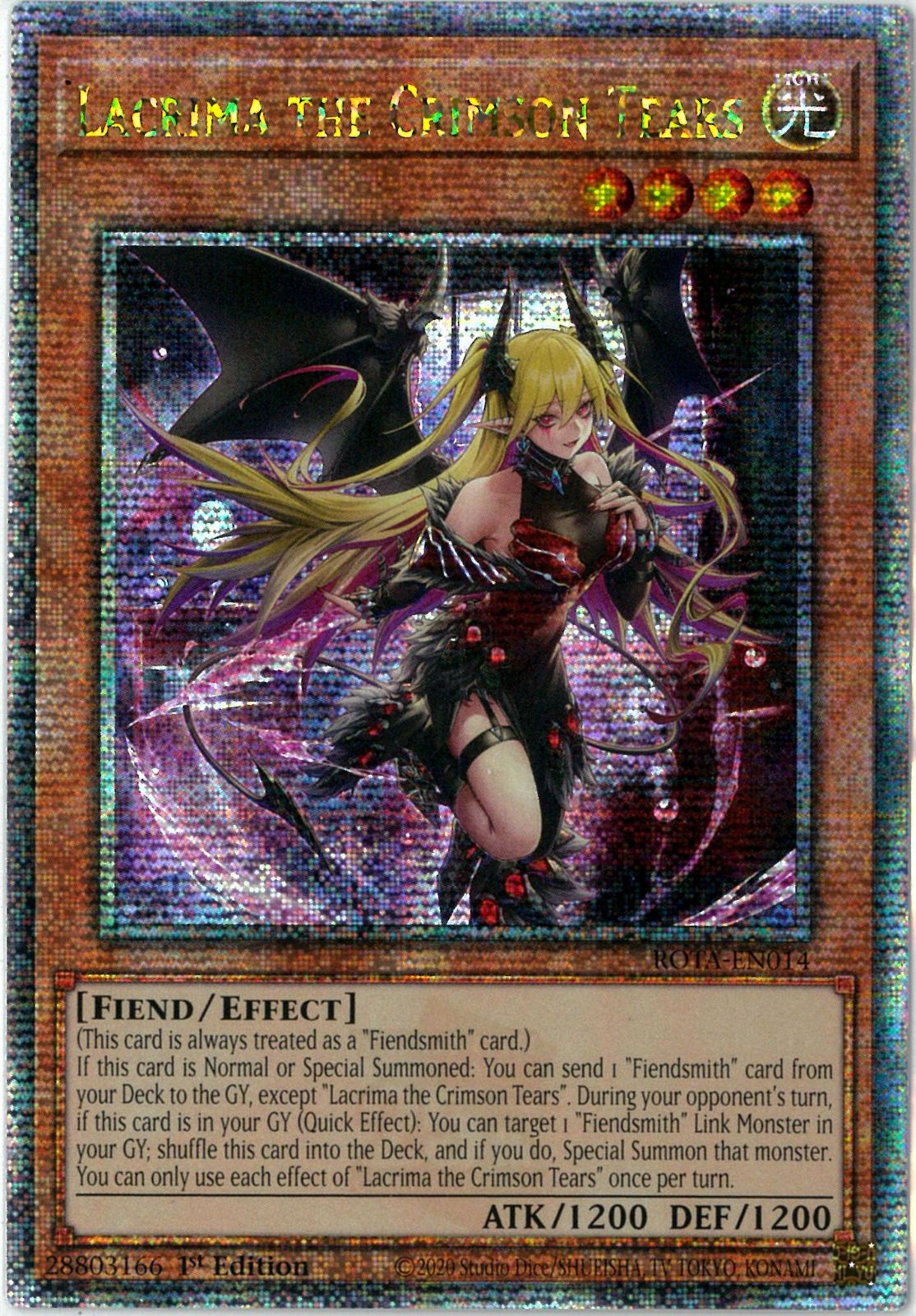 遊戯王/英語版/北米版/紅涙の魔ラクリモーサ/Lacrima the Crimson