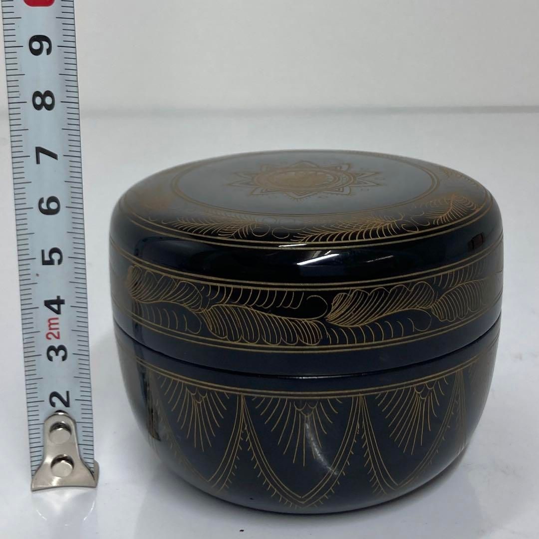 茶3 秀鳳作 平棗 共箱 直径約7.7㎝ 東な6-0415 WWW_IBETON_RU