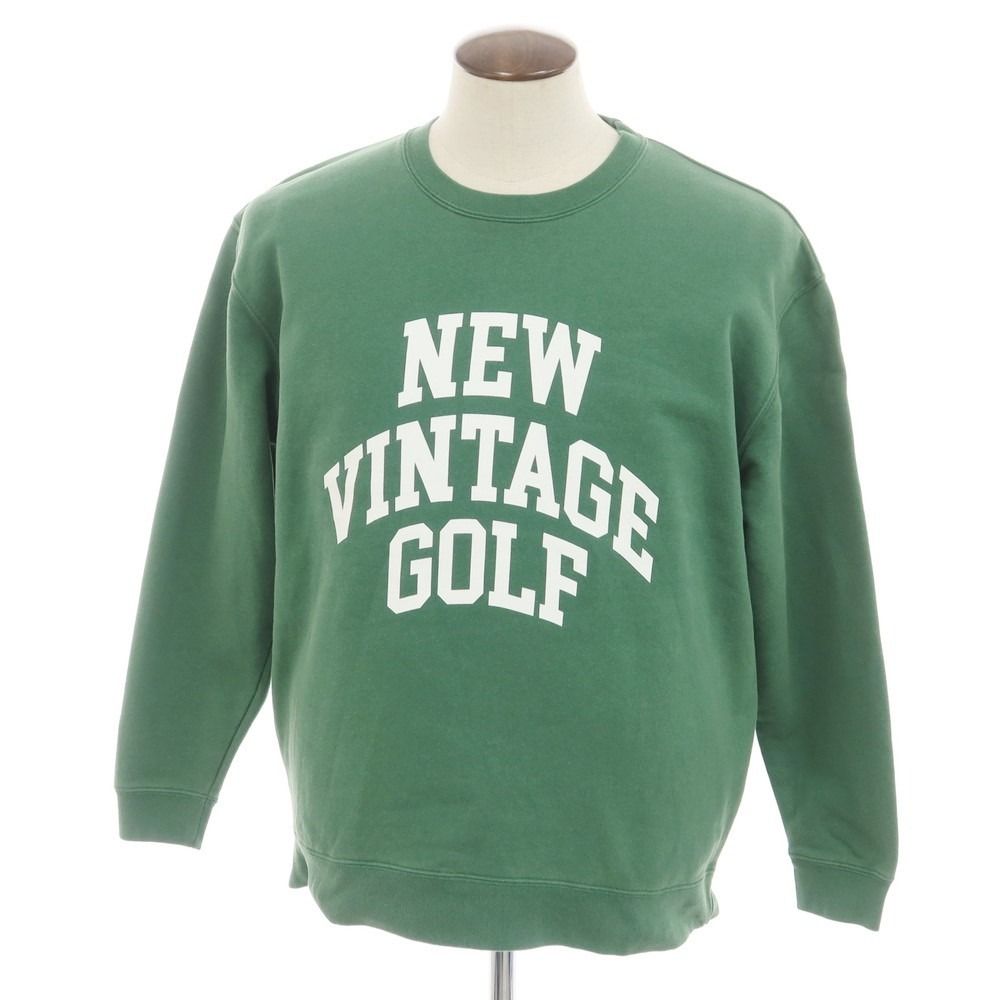 中古】ニューヴィンテージゴルフ NEW VINTAGE GOLF コットン クルーネック スウェット グリーン【サイズXL】【メンズ】 - メルカリ